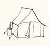 drawing of tent