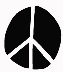 drawingof peace sign