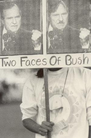 two faces of bush